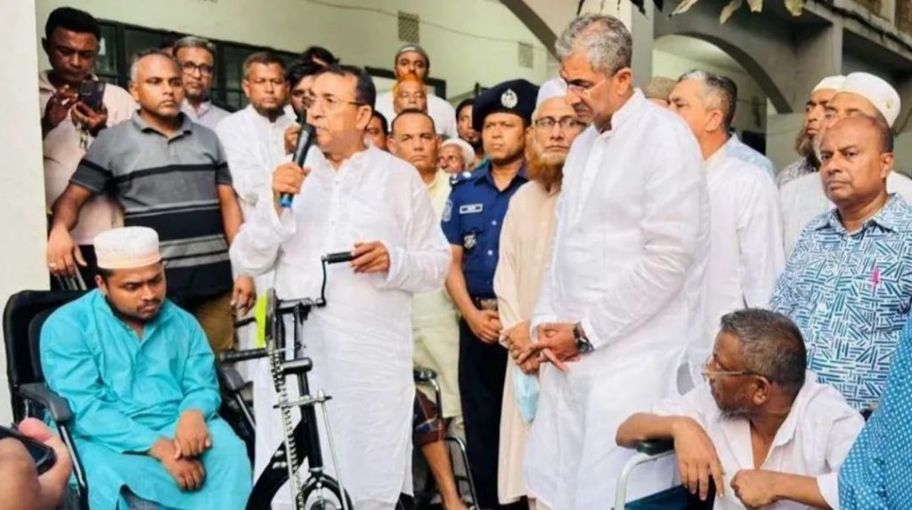 Lakshmipur District Council Distributes Grants, Wheelchairs and Auto-Rickshaws to Support Community