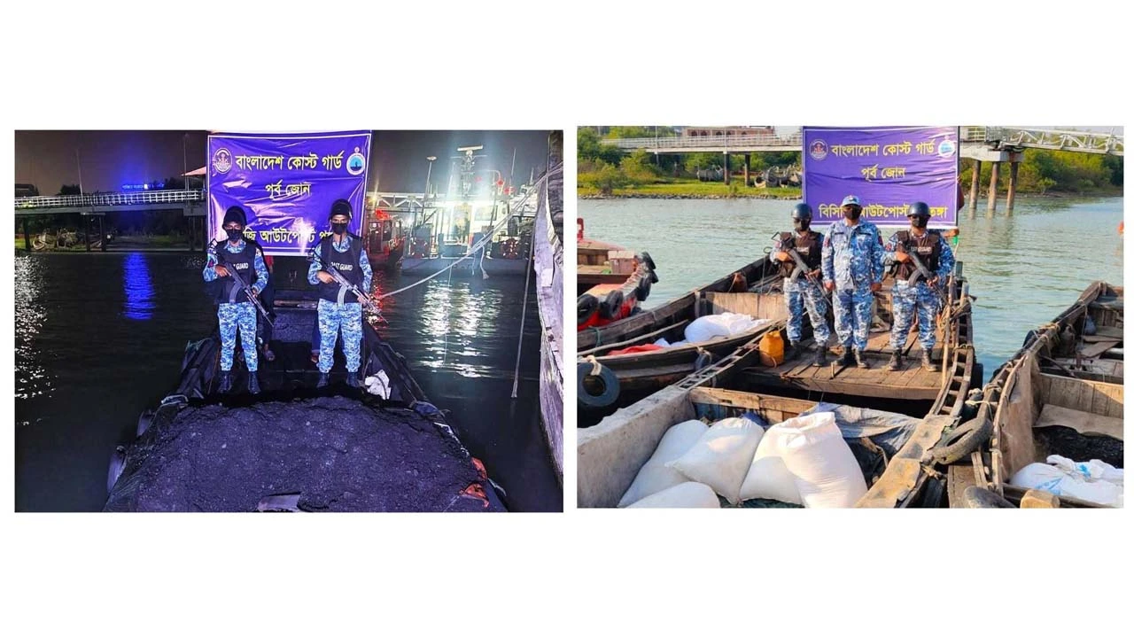 Coast Guard Seizes Stolen Coal and Goods in Dual Raids at Patenga
