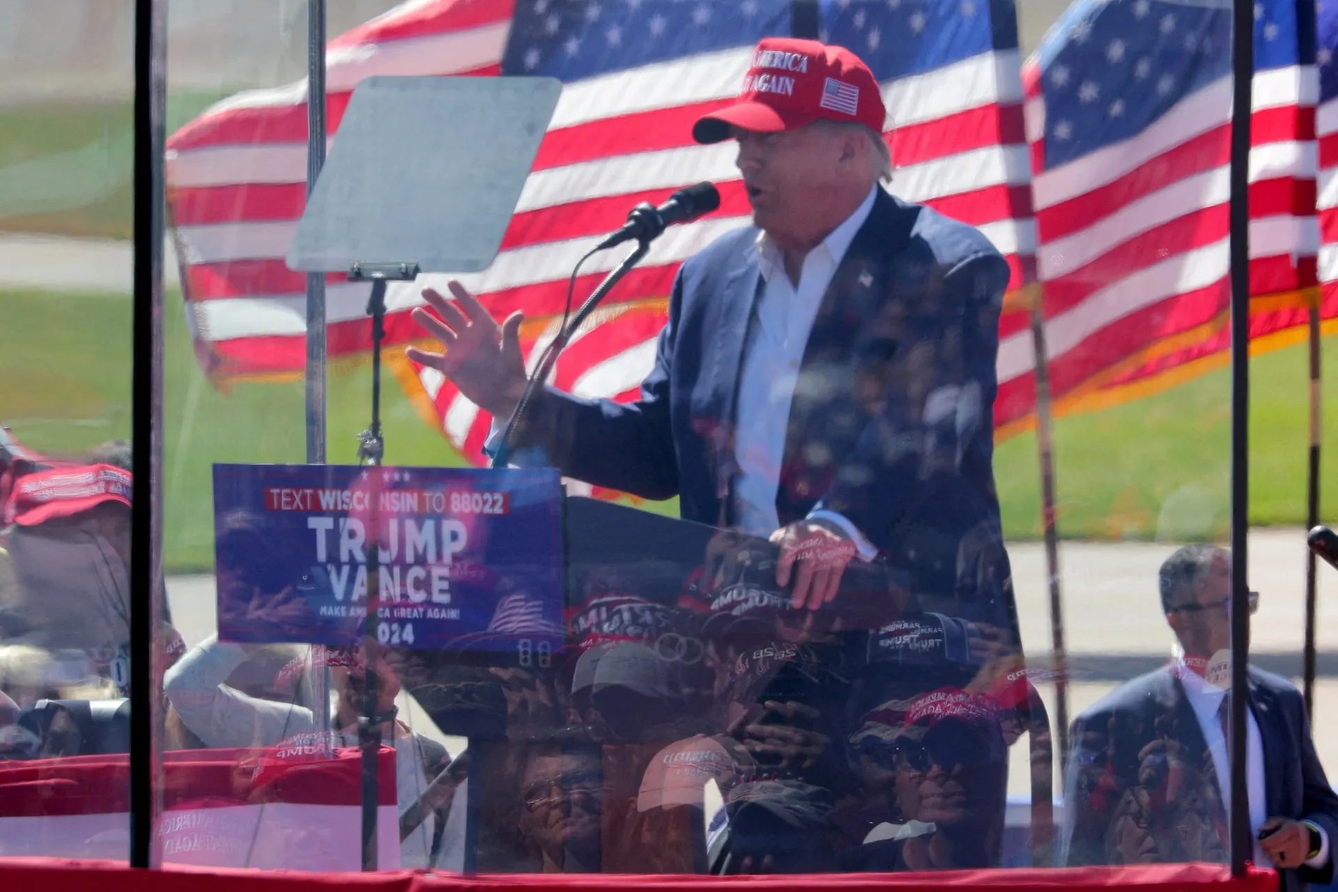 Trump campaigns in Wisconsin district targeted by Democrats