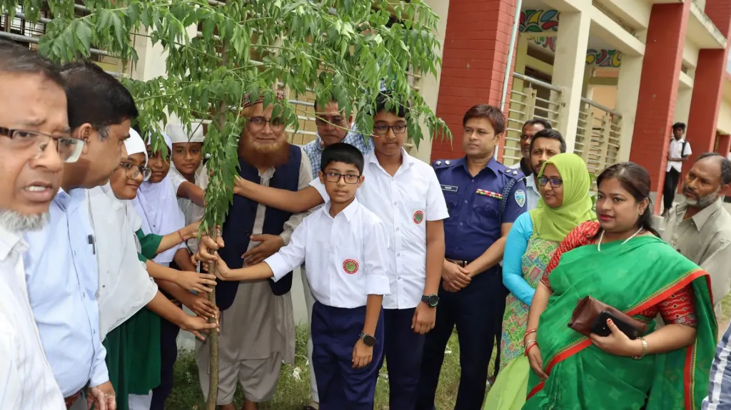 Medal Distribution, Tree-Planting and Discussion Held in Lakshmipur