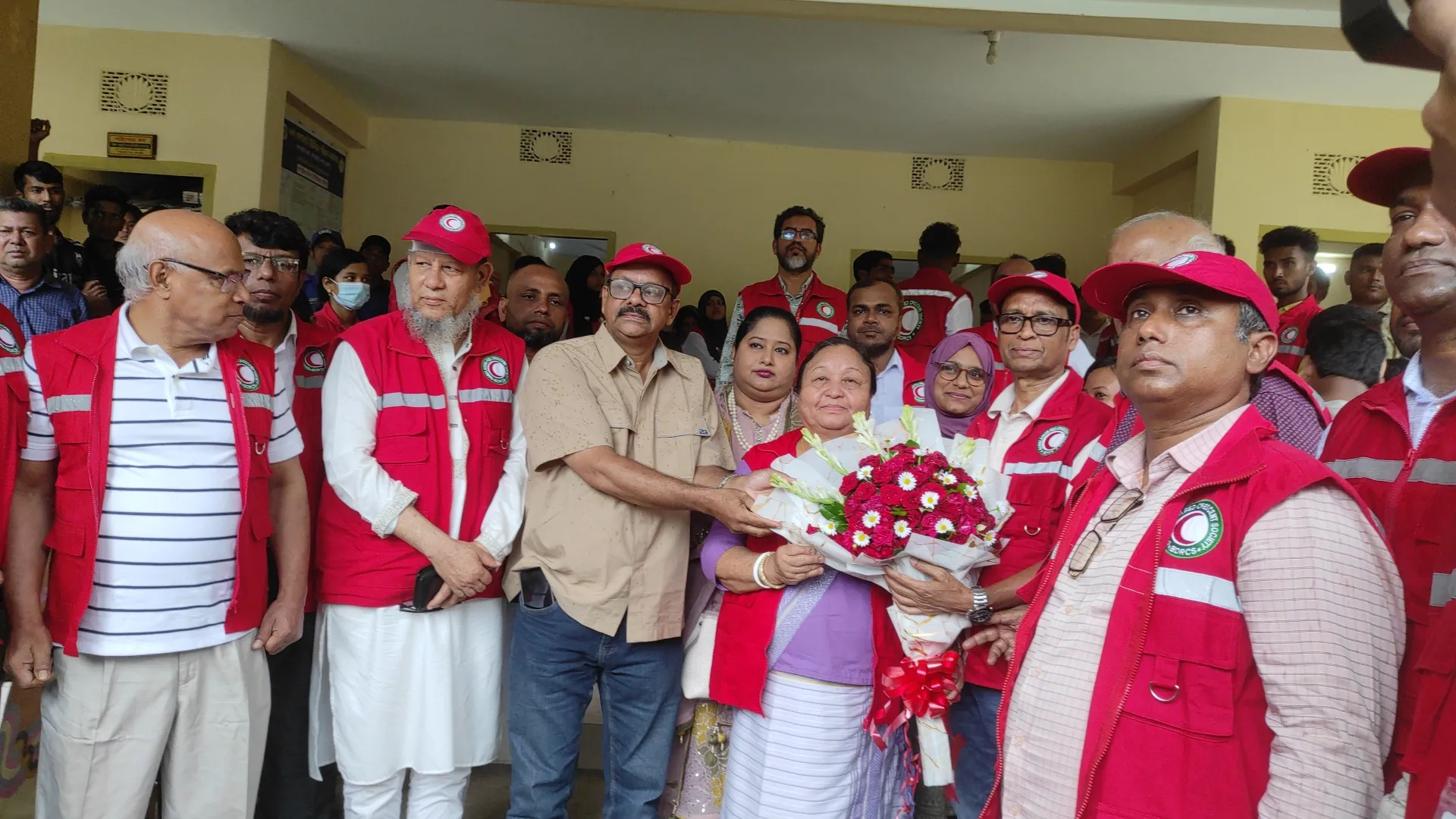 Red Crescent Distributes Relief and Medical Aid in Khagrachhari