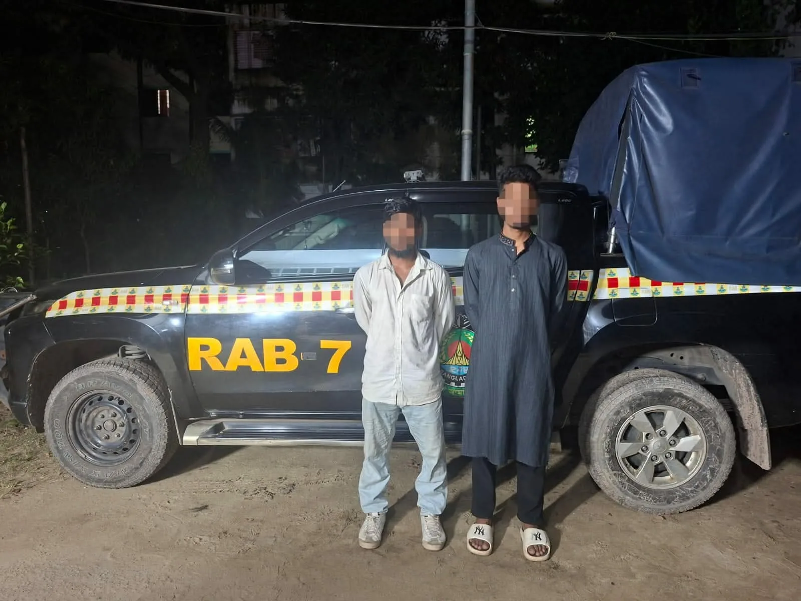 RAB-7 Arrests Two Drug Dealers with 18.5 kg Cannabis in Feni Drive