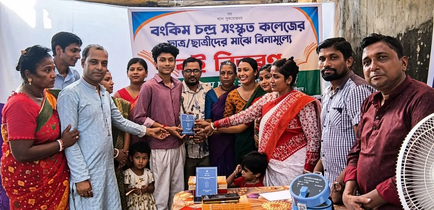 Pandit Bankim Chandra Sanskrit College in Chattogram Distributes Free Sanskrit and Religious Books
