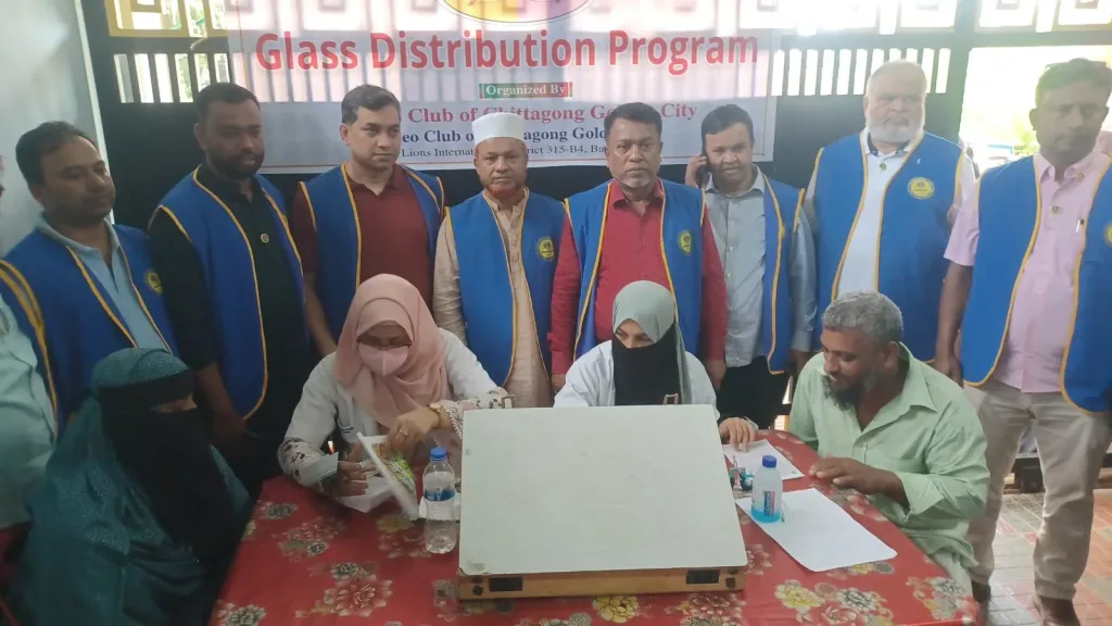 Lions Club’s Humanitarian Initiative in Karnaphuli- with a Vision to Restore Sight