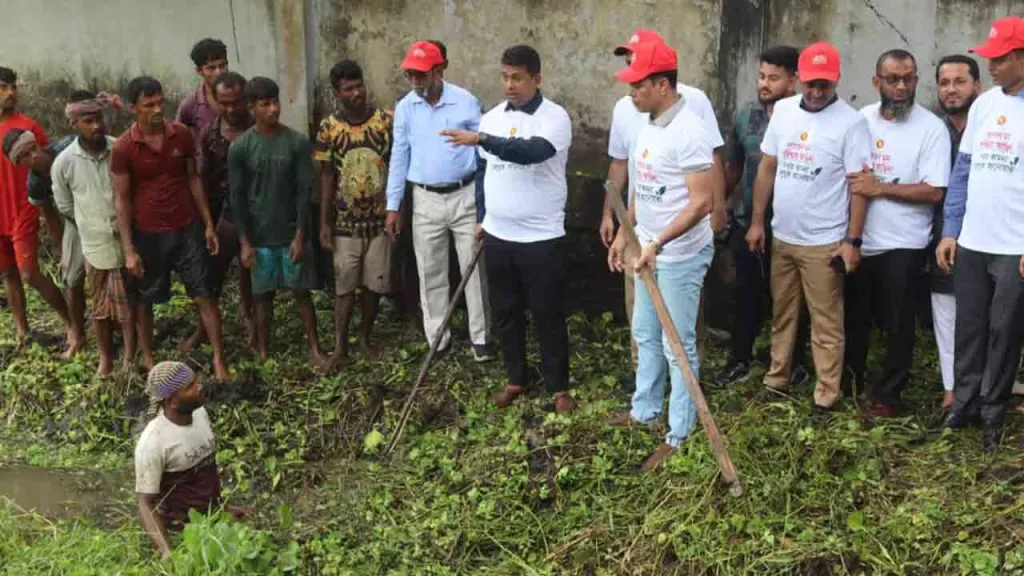 DC and SP Lead Mosquito Control and Cleanliness Drive in Anwara